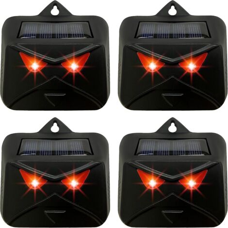 Flashing Red LED Repellents Repel Raccoons, Deer, Skunks, Cats, Coyotes