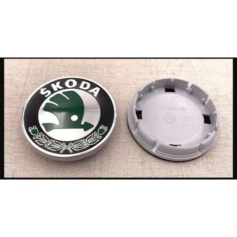 4 Pieces Hub Caps, Wheel Covers, Wheel Center Caps, Hub Cap Kit, Car Center Wheel Covers Rim Caps with Logo, Universal Wheel Center Cap, Green (56 mm)