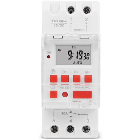 TM919B Timer Switch Time Controller Automatic Cycle Delay Switch Output - TM919B-4 12V (1/4)