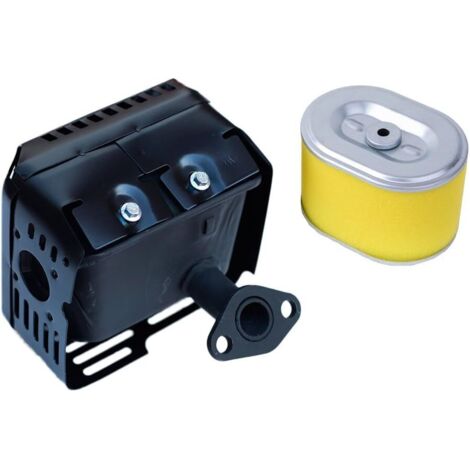 Exhaust Muffler with Air Filter for Honda GX160 5.5HP GX200 6.5HP Engine Generator Water Pump (1/5)