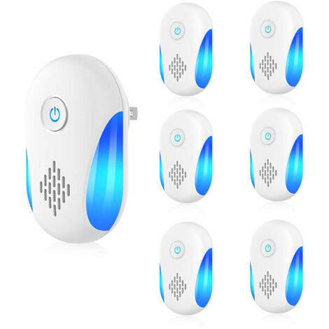 Ultrasonic Mouse and Rat Repeller (6 Pack), Powerful Ultrasonic Pest Repeller for Mice, Rats, Rodents, Spiders and Other Pests Effectively. (1/5)
