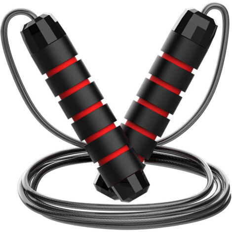 Adjustable Jump Rope for Men, Women & Kids - Skipping Rope for Exercise, Fat Burning & Workout at Home or Gym