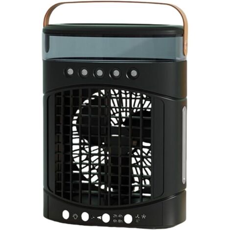 Energy Saving Desk Fan with Night Light, Portable Oscillating Desk Fan (1/2)
