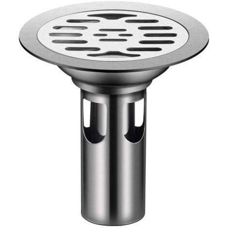 Round Sewer Drain Cover, Underground Pool Water Outlet, Shower Filter Cover, Kitchen Sink Connector, 9.8 x 10.5 cm (1/5)