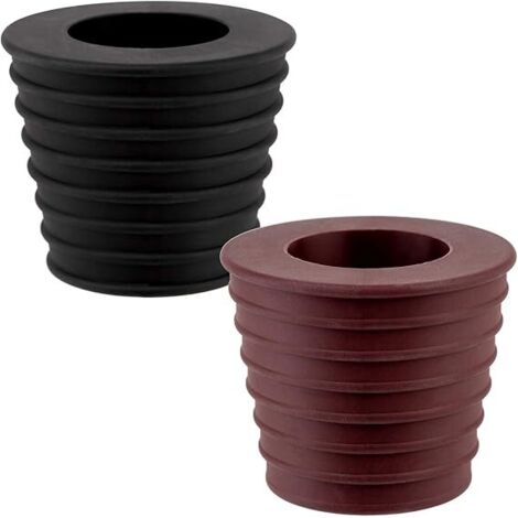 1.8-2.9cm Conical Umbrella Caps for Patio Table, 38mm Pole Diameter (Brown & Black) (1/5)
