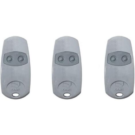 Lot of 3 CAME TOP432EE 2-channel remote controls, 433.92 Mhz radio control, 3 original high-quality pieces