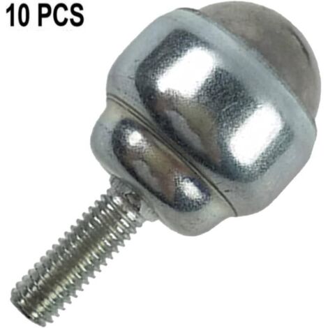 Ball casters – 10-pack of ball casters for furniture, trolleys, cabinets/universal wheels for furniture (solid carbon steel) (1/5)