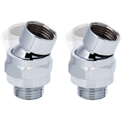 Pack Brass Adjustable Swivel Ball Joint, Shower Connector Swivel Ball, Shower Ball Joint Adapter for Connecting Shower Head and Water Pipe Electroplating (1/5)