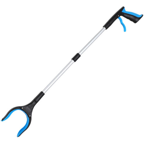 Grabber tool, 82 cm telescopic grabber for seniors, extra long, lightweight and practical for picking up trash, waste, and garden waste