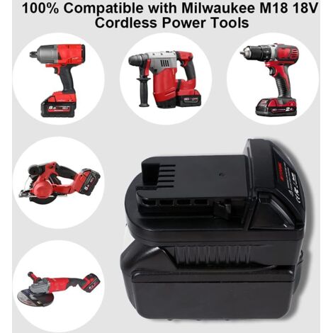thumbnail image 2 of Battery Adapter – Use Ridgid 18V Tools With Milwaukee M18 Batteries (Adapter Only, No Battery) 2 of 5