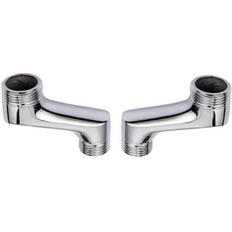 Bathtub Faucet Adapter, G1/2 Shower Adapter, Bathtub Nozzle Adapter, Faucet Adapter, Brass Hot and Cold Water Hose for Wall Mounted Fittings (1/2)