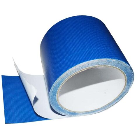 Tarpaulin Repair Tape, Sealing Tape for Trucks or Greenhouses, Tent or Gazebo Tarps (8cm x 5m, Blue) (1/5)