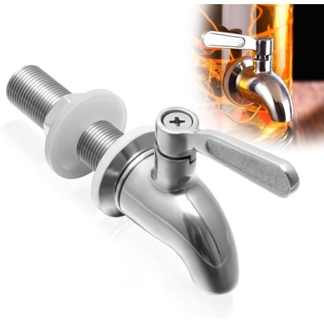 Replacement tap for beverage dispenser, stainless steel water fountain tap, beer dispenser tap for home and party (1/5)