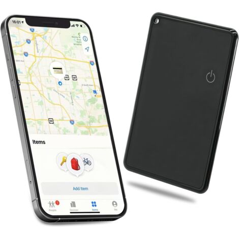 Ultra-thin, rechargeable wallet-sized tracking card, compatible with Apple's "Find My" (iOS only) – suitable for toolboxes, suitcases, and more. (1/5)