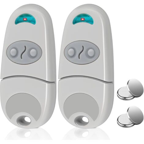 Gate remote control, 433.92 MHz, 2 pieces, universal gate remote control, compatible with C@me 432EV, EE, NA, 2 channels