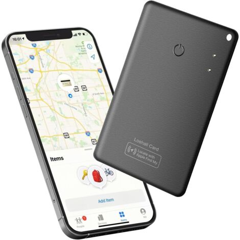 Ultra-thin wallet tracking card, Air Tag wallet locator, non-rechargeable, no replaceable batteries, compatible with Apple "Find My" (iOS only) (1/5)