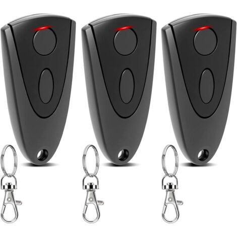 Set of 3 Novoferm hand-held transmitters for garage doors – 433.92 MHz – 2-channel remote control – For Novotron 502/504/512/514