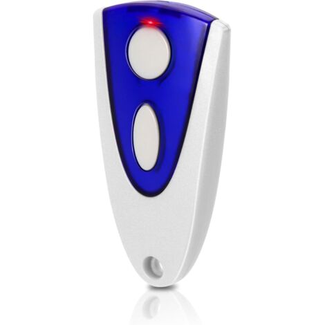 Garage door remote control (434.92 MHz), 1 piece, compatible with Novotron 502 MAX43-2 and 512 MIX43-2, 2 channels, blue