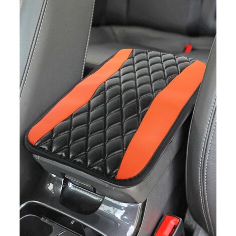 Car armrest cushion, car accessories, car armrest cover, car center console cushion, center console cushion (orange)