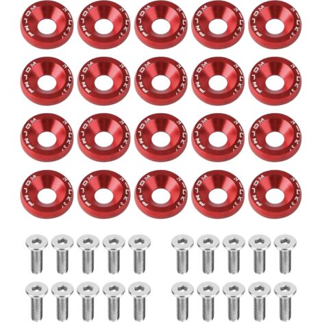Washer for engine bolts, screw washer, bumper washer set, anodized M6 washer and screw, bumper washer and screw set for bumpers and fenders (1/5)