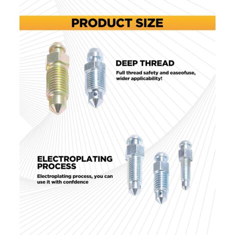 10 pieces of brake caliper bleed screws for motorcycles, brake calipers