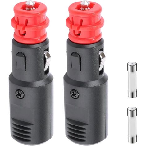 Car cigarette lighter plug, 12V cigarette lighter socket, 12V plug, cigarette lighter adapter, suitable for car radios, car vacuum cleaners