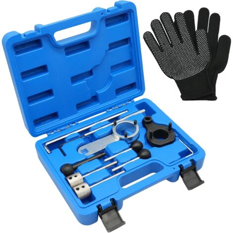 10-piece engine timing chain tool set, timing belt replacement tool, compatible with VW, Audi, Seat, VAG EA288, 1.4, 1.6, 2.0 TDI CR