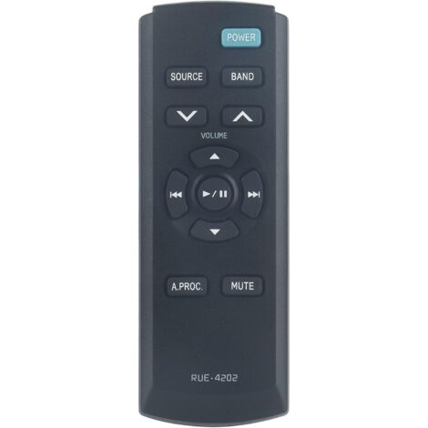Replacement remote control RUE-4202 for Alpine car radios CDE-152, CDA-9887, CDE-HD137BT, CDE-HD138BT, CDE-SXM145, CDA-D855, CDA-W550, CDE-141, CDE-143BT, CDE-HD148BT, CDE-HD149BT, CDA-117E
