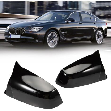 2-piece exterior mirror caps for F10 F12 2011 2012 2013 2014 2015 Black (1/5)