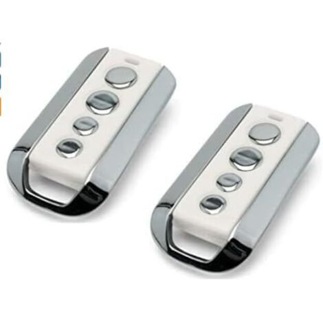 433 MHz remote control for gates, 4-channel garage door remote control compatible with Avidsen 104257, 114253, 104250, 104251, 104350, 654100, 654300 (2 pieces)