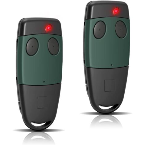 Pack of 2 replacement remote controls for Cardin s449-QZ2, 433.92 MHz, 2 channels, pre-coded for Cardin TXQ449100 TXQ449200 (code TXC4492P0, replaces model TXQ4492P0)