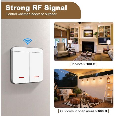 230V Wireless Light Switch Set – Wireless Security Transmitter and