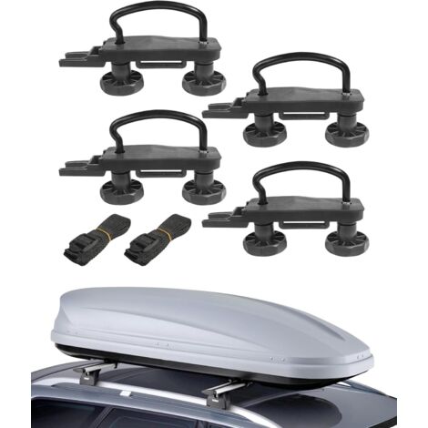 Roof box mounting, roof box installation, universal roof box mounting, roof rack mounting, accessories for most roof box carriers (1/5)