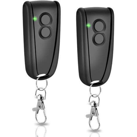 433.92 MHz garage door remote control, 2-button remote control, compatible with Ecostar RSC2, RSE2 remote control, compatible with Liftronic 500, 700, 800 garage doors (2 pieces)