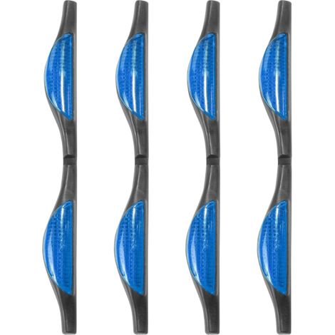 4-piece set of car door protection strips, anti-collision strips, reflective edge protection, suitable for most cars (blue) (1/5)