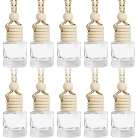 10-pack of car diffusers, empty car diffusers, car perfume diffusers, car essential oil diffusers, empty perfume diffuser bottles, suitable for all cars (round, 10 pieces) (1/5)