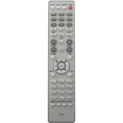 Replacement remote control RC-1174 for Denon network CD receivers RCD-N8, RCD-M40, RCD-M41, RCD-M38, RCD-N7, RCD-N9, RCD-N8K, RCD-N10, RCD-M39, RCDN8K, RCDN10, RCDN8, RCDN7, RCDN9