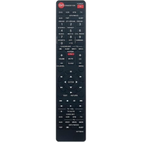 WF75640 Replacement remote control for Yamaha Digital Sound Projector Soundbar WF75640 YSP-800 YSP-1000 YSP800 YSP1000