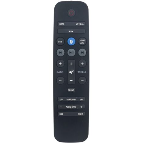 Replacement remote control for Philips Soundbar HTL3140 HTL3140B/12 A1037-26BA-004 HTL3160 CSS5235Y/93 CSS5235Y HTL3160B HTL3160S HTL3140B HTL3140B/F7 HTL2163B/F7 HTL3110B HTL3110