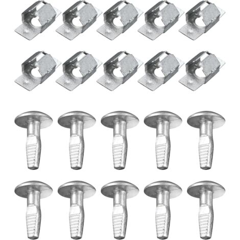 10 car mounting clips, car clips, car mounting clip sets, aluminum alloy car clips, car accessories, car repair clips, for 206, 207, 406, 407, 806, 807 (1/5)