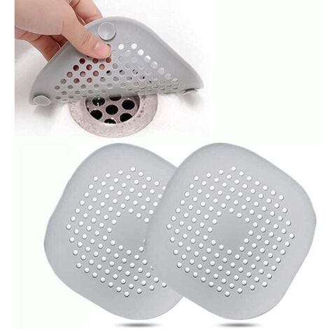 Silicone drain strainer, kitchen sink strainer with suction cup, bathtub drain filter, kitchen and bathroom sink strainer. (1/4)
