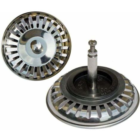 Universal basket 7.6 cm (Ø 80 mm) (Ø 80 mm), for eccentric sinks / stainless steel (1/5)