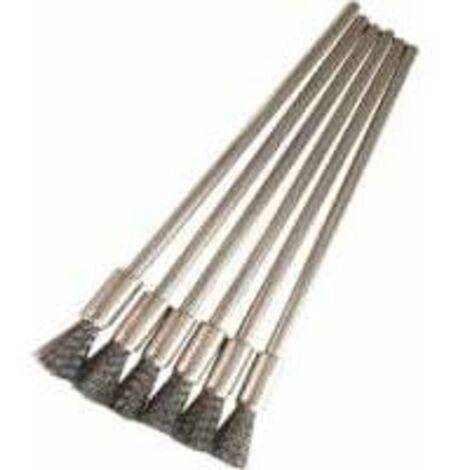 10 stainless steel wire brushes, fine wire brushes, paint removal tips, rotary tool for polishing rust, 10 mm shank (1/5)
