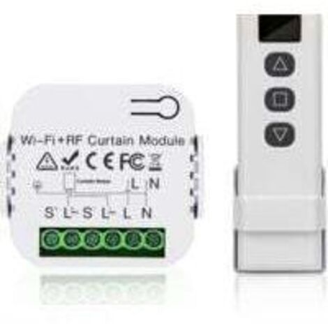 Roller shutter control set, roller shutter motor control, radio remote control + receiver module, range up to 100 m, switch for roller shutters, curtains, awnings