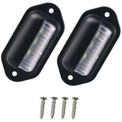 License plate lights for motorcycles, license plate lights, trailer taillights, license plate lights for motorcycles, for trucks, vans, trailers, cars, 12V/24V vehicles (1/4)