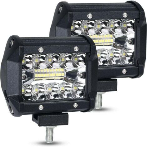 SEENLIN 2-pack 60W LED Floodlight Work Lights, Combination Fog Lights, LED High Beam Lights for SUVs, Boats and Taxi Drivers (1/5)