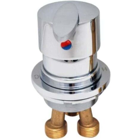 Cisea, two-piece shower fitting with hot and cold water diverter, bathroom mixer (1/5)