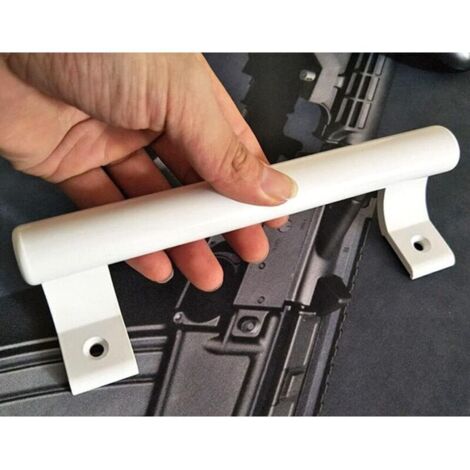 uxcell 2 Pcs Barn Door Handle, 7.09 Inch Door Pull Handles, Patio Gate Handle for Cabinet Garage Sliding Door Closet Drawer Shed, Silver