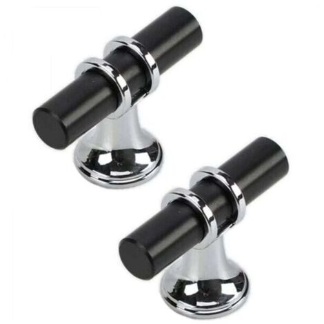 10 modern zinc alloy drawer handles with screws – single hole (1/4)