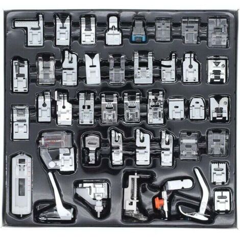 COUCOU 42-piece sewing machine presser foot set for home sewing machines, multifunctional sewing machine presser foot combination set, sewing gifts, suitable for most sewing machine models
